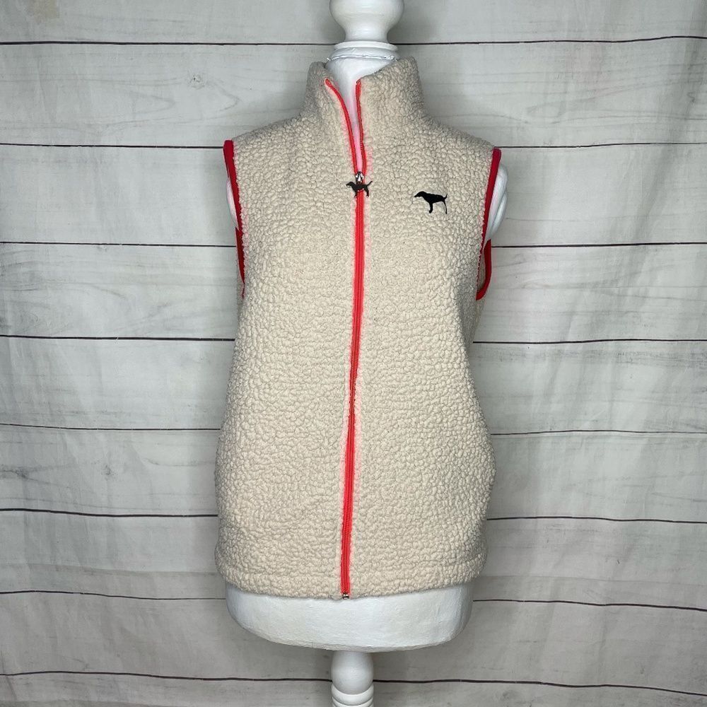 PINK Victoria's Secret sherpa vest size small